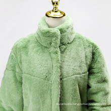 fashionable fur coat jacket